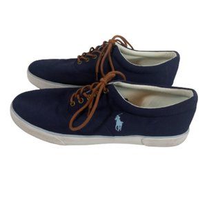 Polo Forestmont II Canvas Blue Sneakers Size 13D Men Preppy